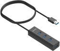Aktywny hub USB Unitek 4w1 5Gbps z zasilaniem przez USB-C Aktywny hub USB Unitek 4w1 5Gbps z zasilaniem przez USB-C