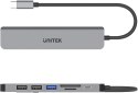 Hub USB Unitek USB-C aluminium 7w1 Hub USB Unitek USB-C aluminium 7w1