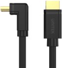 Kabel HDMI Unitek Y-C1001 kątowy HDMI 2.0 90 stopni 4K 2m Kabel HDMI Unitek Y-C1001 kątowy HDMI 2.0 90 stopni 4K 2m