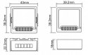 Moduł OXT mini przekaźnik 4 obwody ZigBee TUYA