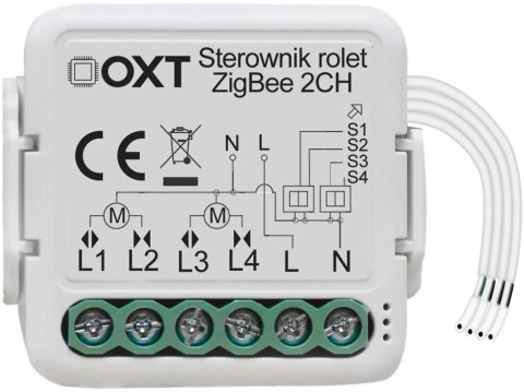 Moduł OXT mini sterownik 2 rolety ZigBee TUYA Moduł OXT mini sterownik 2 rolety ZigBee TUYA