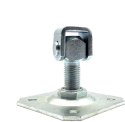 Zawias PSG 61.019.01 z szyldem 100x100x4mm - gwint M20 (regulowany, ucho ocynkowane) Zawias PSG 61.019.01 z szyldem 100x100x4mm - gwint M20 (regulowany, ucho ocynkowane)
