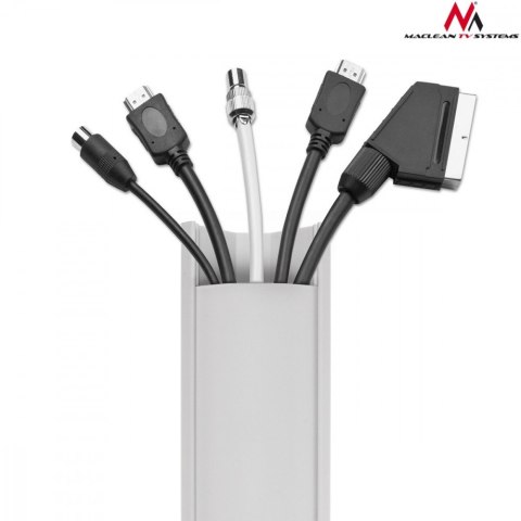Listwa maskująca kanał kablowy 1.5m 43x23 mm Biała MCTV-575 z taśmą Listwa maskująca kanał kablowy 1.5m 43x23 mm Biała MCTV-575 z taśmą
