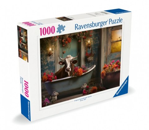 Puzzle 1000 elementów Krowa w kąpieli Puzzle 1000 elementów Krowa w kąpieli
