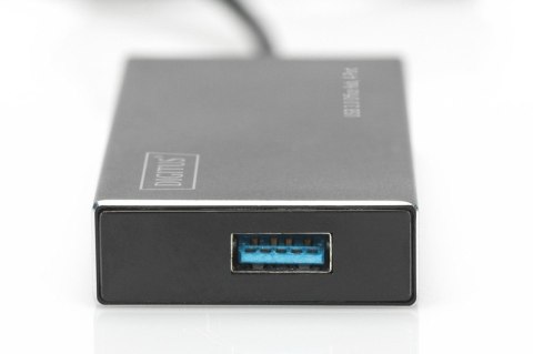 HUB/Koncentrator 4-portowy USB 3.0 SuperSpeed, aktywny, aluminium HUB/Koncentrator 4-portowy USB 3.0 SuperSpeed, aktywny, aluminium