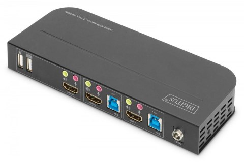 Przełącznik KVM 2 portowy, 2x HDMI IN, 1x HDMI OUT, 2x USB A, 1x Audio, 4K x 2K 60Hz, IN&OUT Przełącznik KVM 2 portowy, 2x HDMI IN, 1x HDMI OUT, 2x USB A, 1x Audio, 4K x 2K 60Hz, IN&OUT