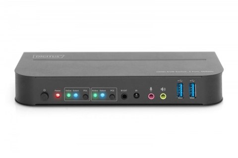 Przełącznik KVM 2 portowy, 2x HDMI IN, 1x HDMI OUT, 2x USB A, 1x Audio, 4K x 2K 60Hz, IN&OUT Przełącznik KVM 2 portowy, 2x HDMI IN, 1x HDMI OUT, 2x USB A, 1x Audio, 4K x 2K 60Hz, IN&OUT