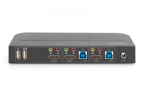 Przełącznik KVM 2 portowy, 2x HDMI IN, 1x HDMI OUT, 2x USB A, 1x Audio, 4K x 2K 60Hz, IN&OUT Przełącznik KVM 2 portowy, 2x HDMI IN, 1x HDMI OUT, 2x USB A, 1x Audio, 4K x 2K 60Hz, IN&OUT