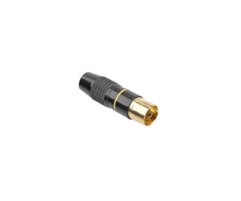 Gniazdo antenowe TV na kabel metalowe czarne Gniazdo antenowe TV na kabel metalowe czarne