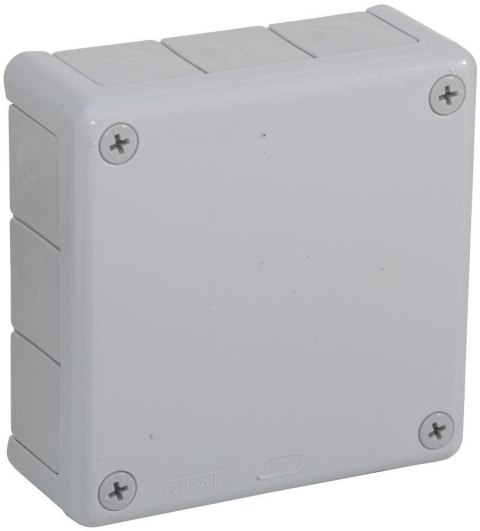 Puszka natynkowa pusta 12 wlotów VIPLAST VP-51 SZARA IP55 118x118x46mm 051-03 Puszka natynkowa pusta 12 wlotów VIPLAST VP-51 SZARA IP55 118x118x46mm 051-03