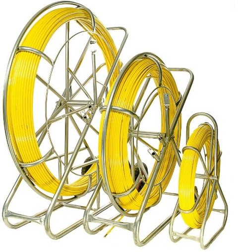 WŁÓKNO SZKLANE DO PRZECIĄGANIA KABLI 8mm / 150m (PILOT / STALKA) PE + STOJAK WŁÓKNO SZKLANE DO PRZECIĄGANIA KABLI 8mm / 150m (PILOT / STALKA) PE + STOJAK