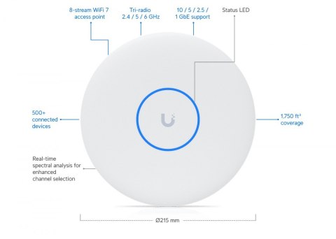 Punkt dostępowy U7-Pro-XG, Wi-Fi 7 BE10800, 1x 10GE Punkt dostępowy U7-Pro-XG, Wi-Fi 7 BE10800, 1x 10GE