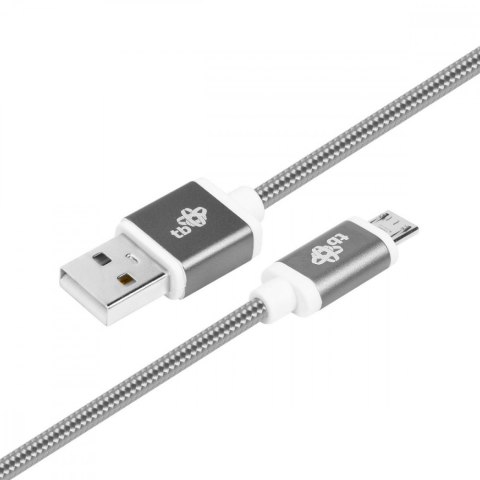 Kabel USB-Micro USB 1.5 m grafitowy sznurek Kabel USB-Micro USB 1.5 m grafitowy sznurek