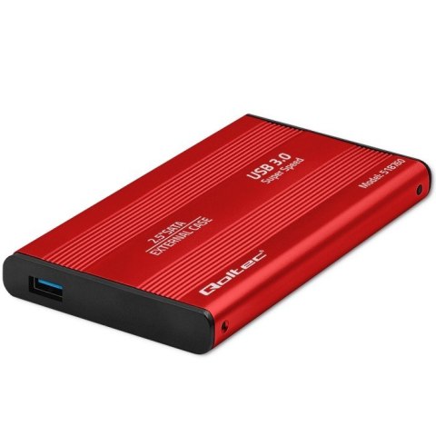 Obudowa na dysk HDD/SSD 2.5 cala SATA3 | USB 3.0 | Czerwona Obudowa na dysk HDD/SSD 2.5 cala SATA3 | USB 3.0 | Czerwona
