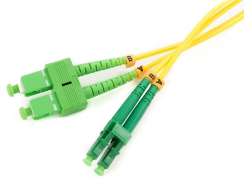 PATCHCORD ŚWIATŁOWODOWY SM 3M DUPLEX 9/125, SC/APC-LC/APC PATCHCORD ŚWIATŁOWODOWY SM 3M DUPLEX 9/125, SC/APC-LC/APC