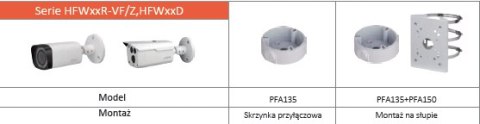 UCHWYT DAHUA PFA135 UCHWYT DAHUA PFA135