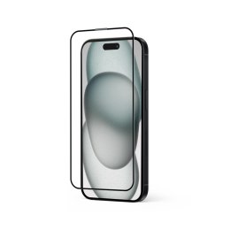 Szkło hartowane Anti-Bacterial 3D Armour Glass 9H na cały ekran iPhone iPhone 16 Plus / iPhone 15 Plus z ramką instalacyjną
