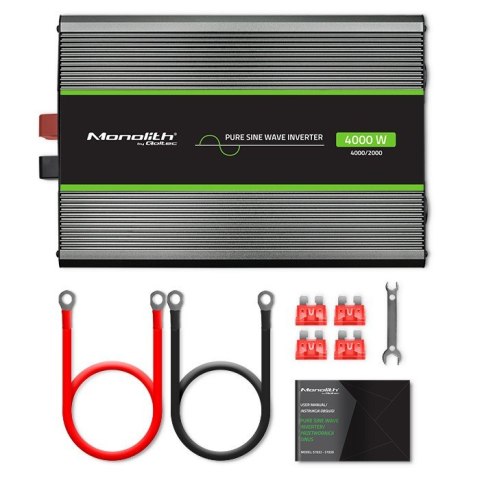 Przetwornica napięcia Monolith | 2000W | 4000W | 24V na 230V | Czysty Sinus Przetwornica napięcia Monolith | 2000W | 4000W | 24V na 230V | Czysty Sinus