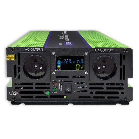Przetwornica napięcia Monolith | ładowanie baterii | UPS | 3000W | 6000W | 12V na 230V | Czysty Sinus | LCD Przetwornica napięcia Monolith | ładowanie baterii | UPS | 3000W | 6000W | 12V na 230V | Czysty Sinus | LCD