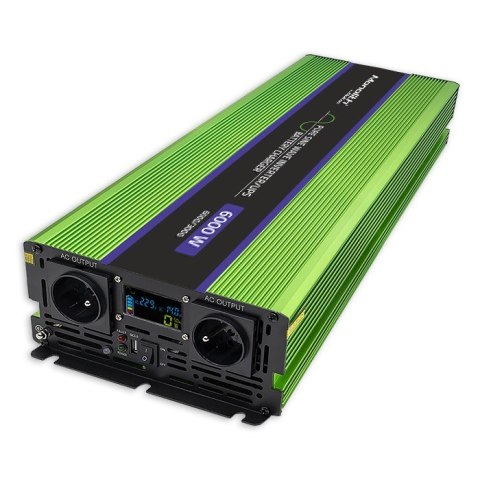 Przetwornica napięcia Monolith | ładowanie baterii | UPS | 3000W | 6000W | 12V na 230V | Czysty Sinus | LCD Przetwornica napięcia Monolith | ładowanie baterii | UPS | 3000W | 6000W | 12V na 230V | Czysty Sinus | LCD