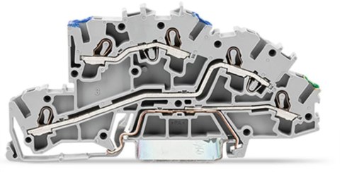 Złączka szynowa 3‑pietrowa 4mm2 N/L/PE szara 2003‑7646 TOPJOBS 50szt Złączka szynowa 3‑pietrowa 4mm2 N/L/PE szara 2003‑7646 TOPJOBS 50szt
