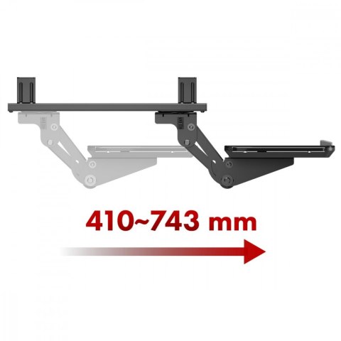 Uchwyt na klawiaturę max 5kg, MC-156 B regulowany, podbiurkowy Uchwyt na klawiaturę max 5kg, MC-156 B regulowany, podbiurkowy