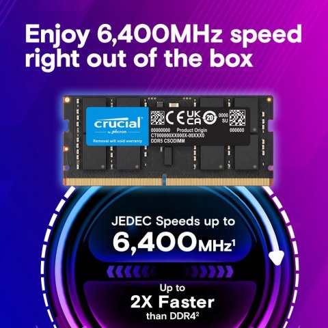 Pamięć do notebooka DDR5 CSODIMM 24GB (1*24GB)/6400 CL52 Pamięć do notebooka DDR5 CSODIMM 24GB (1*24GB)/6400 CL52