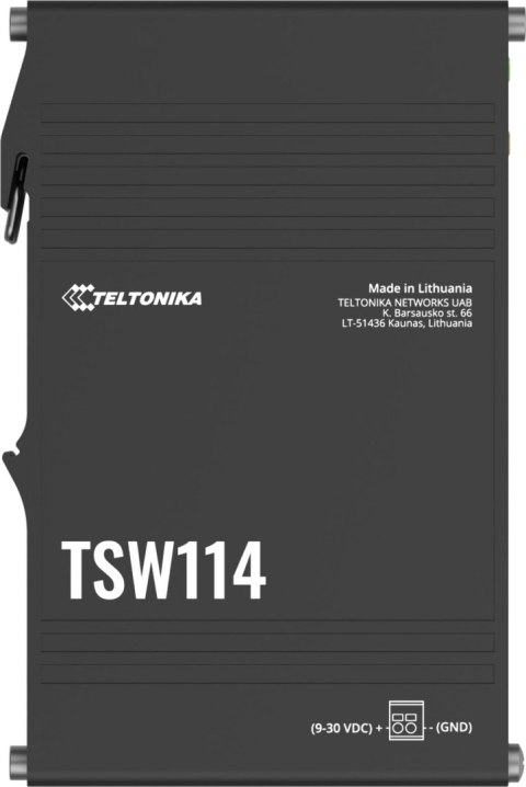 Teltonika TSW114 switch przemysłowy 5xGE (TSW114000000) DIN Teltonika TSW114 switch przemysłowy 5xGE (TSW114000000) DIN