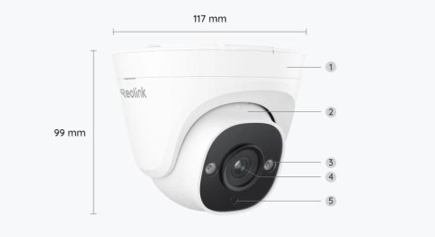 Kamera IP Reolink P324 5MP PoE Kamera IP Reolink P324 5MP PoE