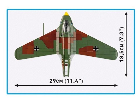 Klocki Messerschmitt Me 163B Komet 543 elementów Klocki Messerschmitt Me 163B Komet 543 elementów