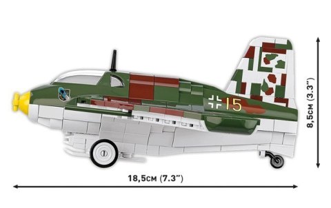 Klocki Messerschmitt Me 163B Komet 543 elementów Klocki Messerschmitt Me 163B Komet 543 elementów