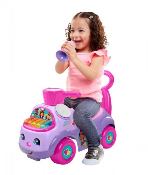 Jeździk Fisher Price Muzyczna Parada fioletowy Jeździk Fisher Price Muzyczna Parada fioletowy