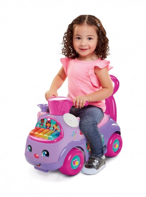Jeździk Fisher Price Muzyczna Parada fioletowy Jeździk Fisher Price Muzyczna Parada fioletowy