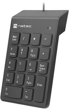 Klawiatura numeryczna Natec Goby 2 USB czarna Klawiatura numeryczna Natec Goby 2 USB czarna