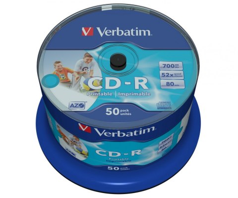 CD-R 52x 700MB 50P CB Printable 43438 CD-R 52x 700MB 50P CB Printable 43438