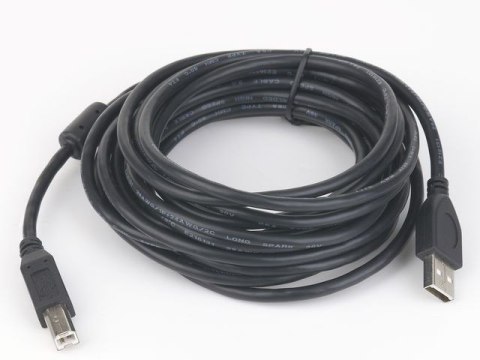 Kabel USB 2.0 typu AB AM-BM 1.8m FERRYT czarny Kabel USB 2.0 typu AB AM-BM 1.8m FERRYT czarny