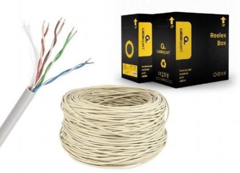 Kabel UTP drut kat. 5e (CCA) 305m szary Kabel UTP drut kat. 5e (CCA) 305m szary