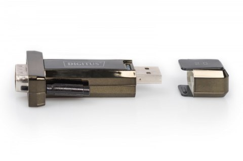 Konwerter/Adapter USB 2.0 do RS232 (DB9) z kablem USB A M/Ż 80cm Konwerter/Adapter USB 2.0 do RS232 (DB9) z kablem USB A M/Ż 80cm