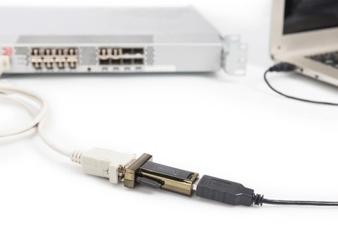 Konwerter/Adapter USB 2.0 do RS232 (DB9) z kablem USB A M/Ż 80cm Konwerter/Adapter USB 2.0 do RS232 (DB9) z kablem USB A M/Ż 80cm