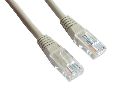 Patch cord kat.5e osłonka zalewana 15M szary Patch cord kat.5e osłonka zalewana 15M szary