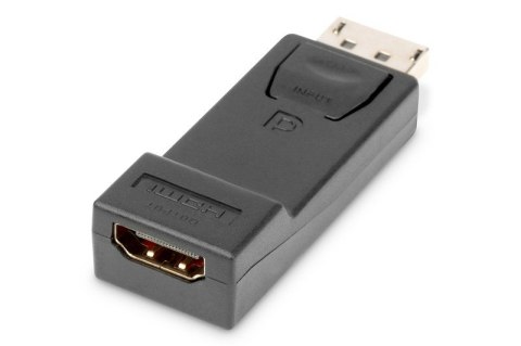 Adapter Displayport 1080p 60Hz FHD Typ DP/HDMI A M/Ż czarny Adapter Displayport 1080p 60Hz FHD Typ DP/HDMI A M/Ż czarny