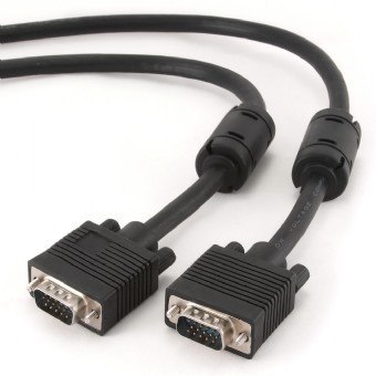 Kabel VGA 15M/15M EKRAN+FERRYT 3M BLACK Kabel VGA 15M/15M EKRAN+FERRYT 3M BLACK