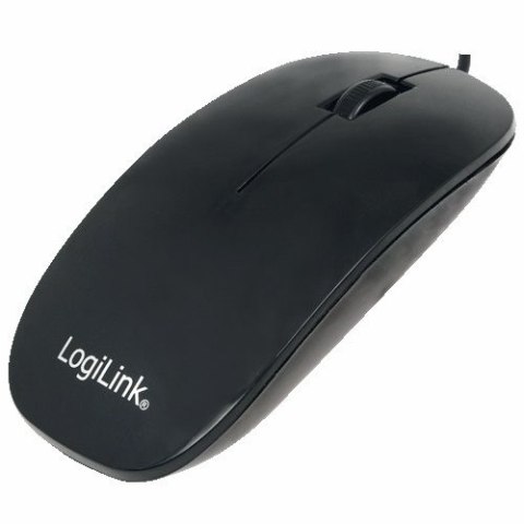 Płaska mysz optyczna USB, czarna ID0063 Płaska mysz optyczna USB, czarna ID0063