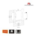 Uchwyt do telewizora lub monitora 13-27" MC-596 czarny 20kg max vesa 100x100 TV