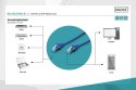 Patch cord U/UTP kat.5e PVC 0,5m niebieski