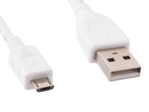 Kabel USB Micro AM-MBM5P 1m White Kabel USB Micro AM-MBM5P 1m White