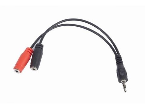 Adapter Jack Mini 4-Pin(M)->2x Jack Mini(F) 20cm Adapter Jack Mini 4-Pin(M)->2x Jack Mini(F) 20cm