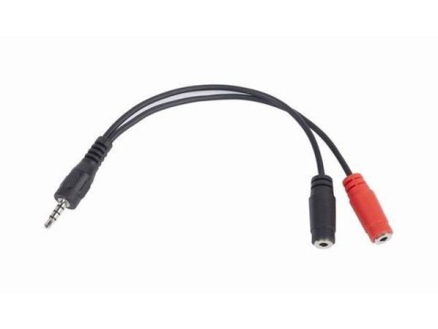 Adapter Jack Mini 4-Pin(M)->2x Jack Mini(F) 20cm Adapter Jack Mini 4-Pin(M)->2x Jack Mini(F) 20cm