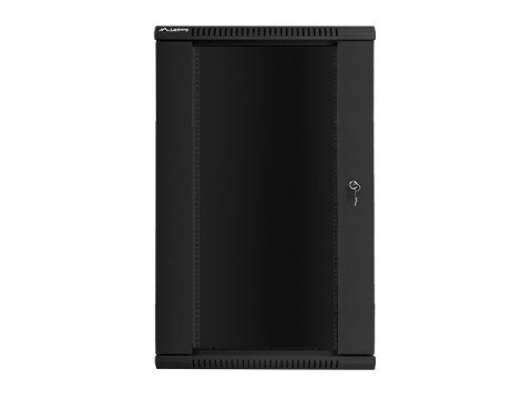 Szafa instalacyjna wisząca 19'' 22U 600X600mm czarna (drzwi szklane) Szafa instalacyjna wisząca 19'' 22U 600X600mm czarna (drzwi szklane)