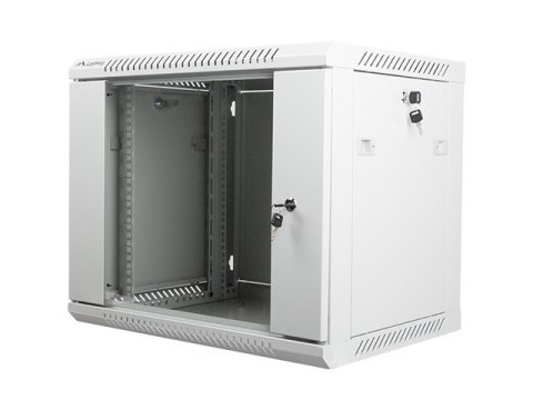 Szafa instalacyjna wisząca 19'' 9U 600X450mm szara (drzwi szklane) Szafa instalacyjna wisząca 19'' 9U 600X450mm szara (drzwi szklane)